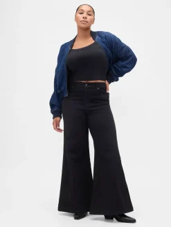 High Rise Wide Flare Jeans