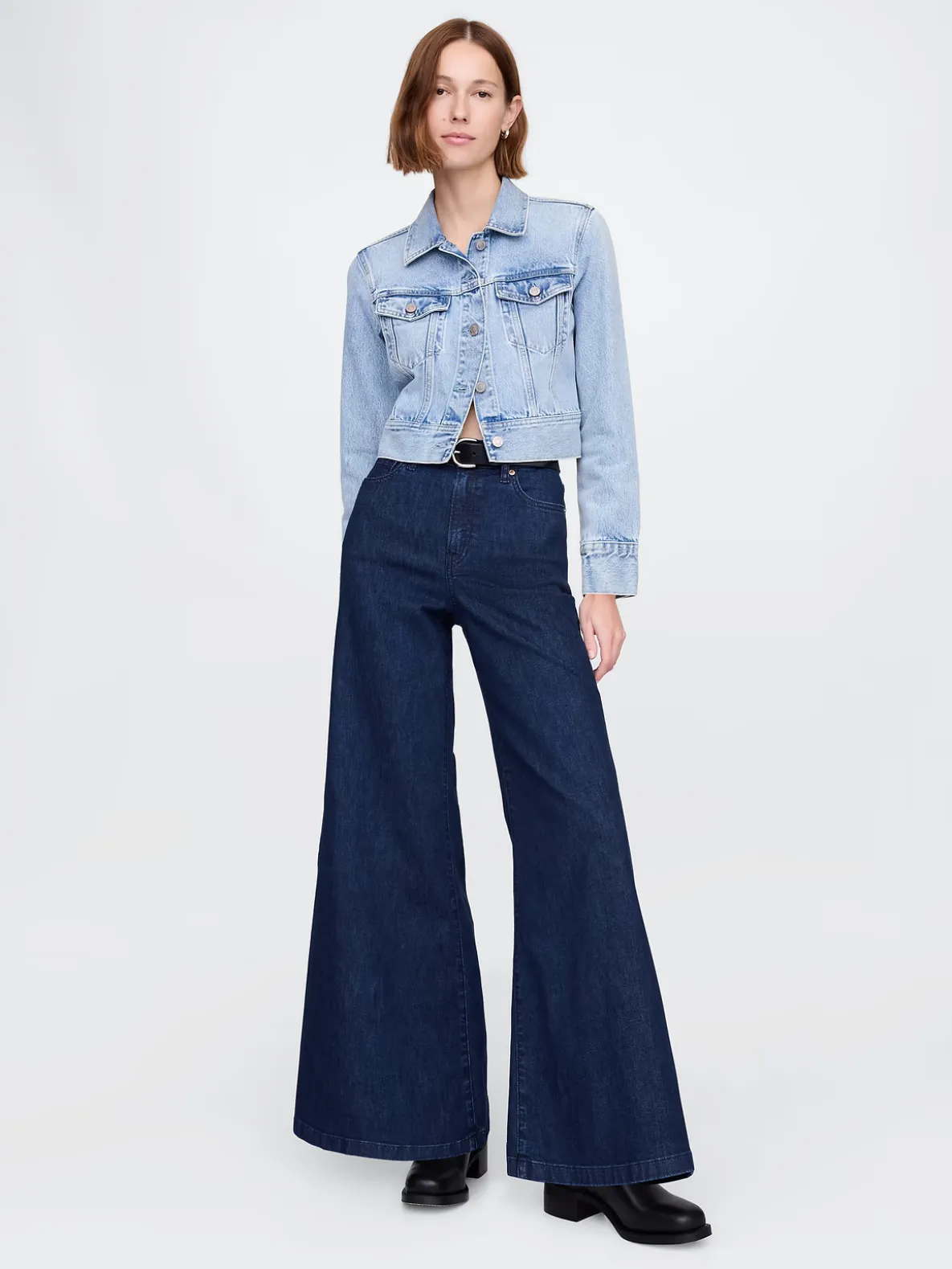 High Rise Wide Flare Jeans