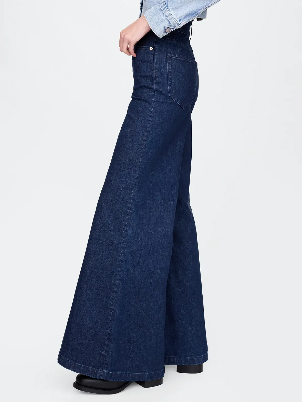 High Rise Wide Flare Jeans