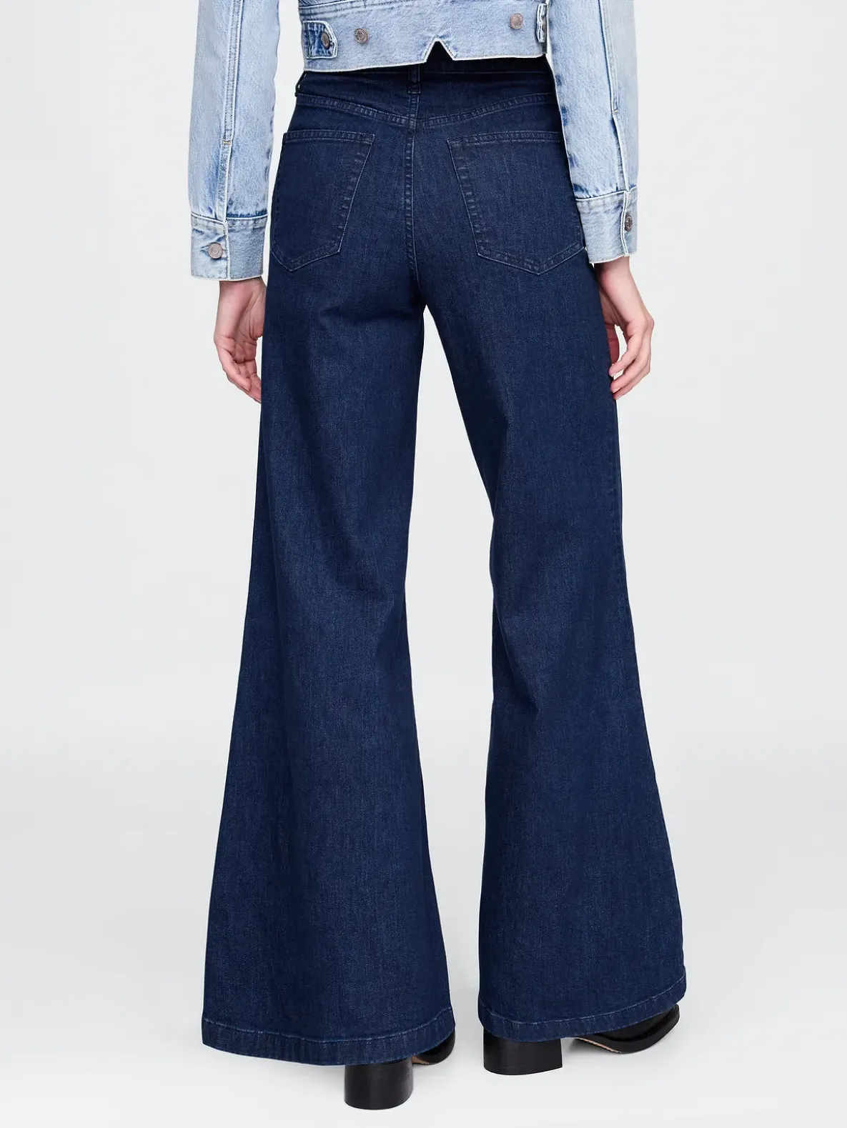 High Rise Wide Flare Jeans