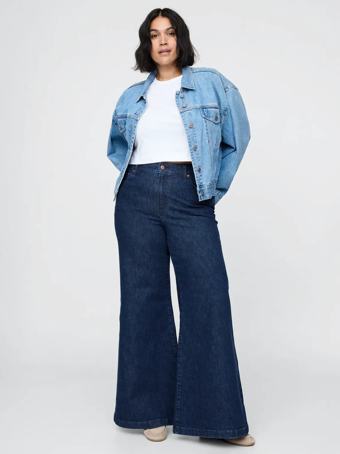 High Rise Wide Flare Jeans