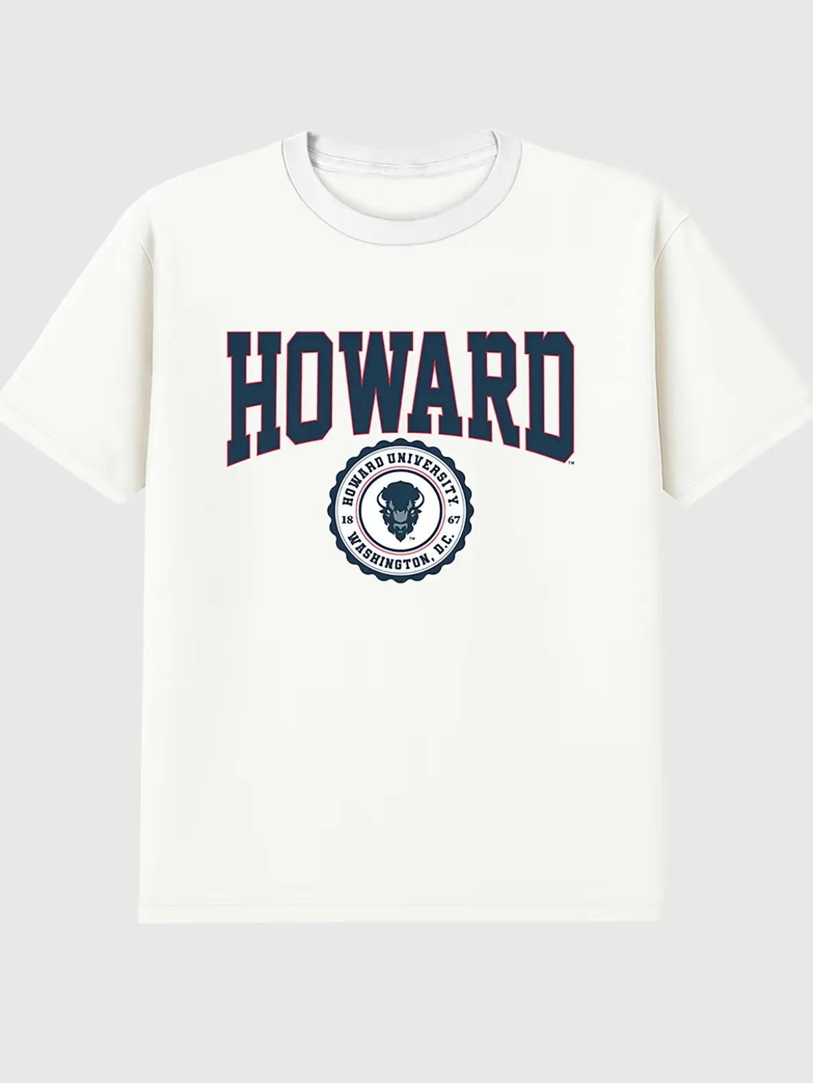Howard University Collegiate Seal Dark Graphic T-Shirt