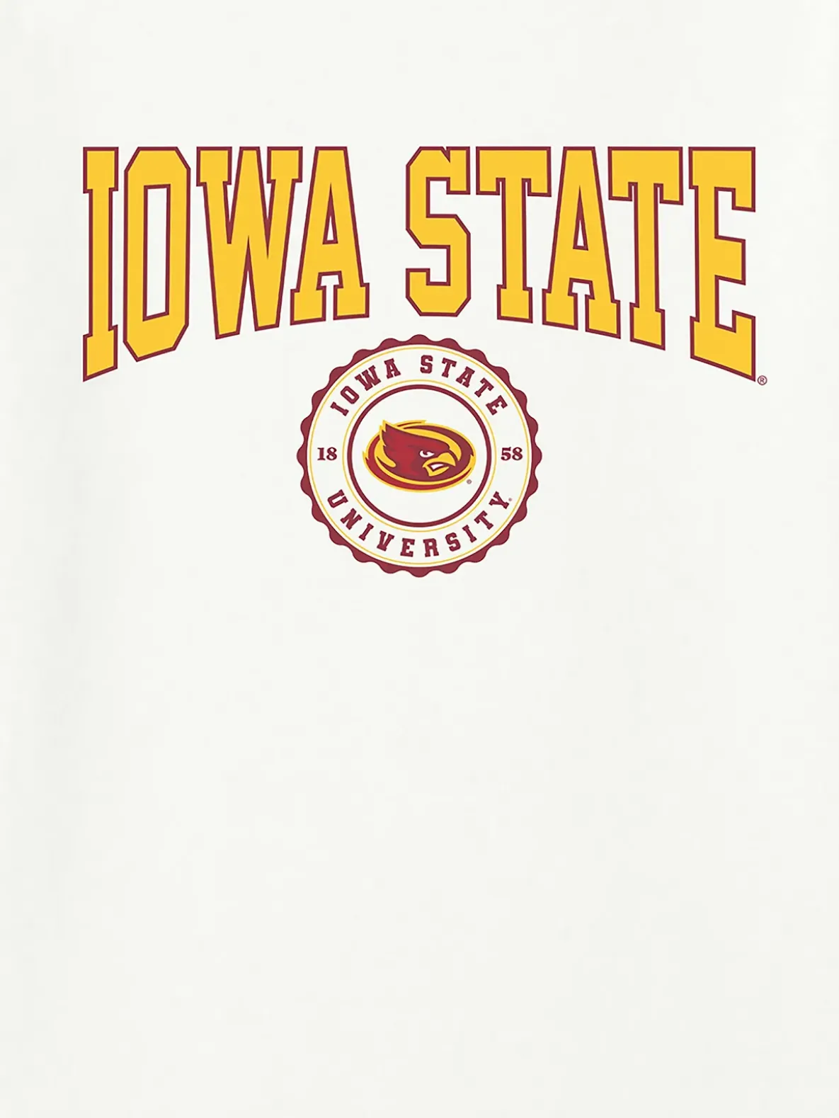 Iowa State University Collegiate Seal Dark Graphic T-Shirt