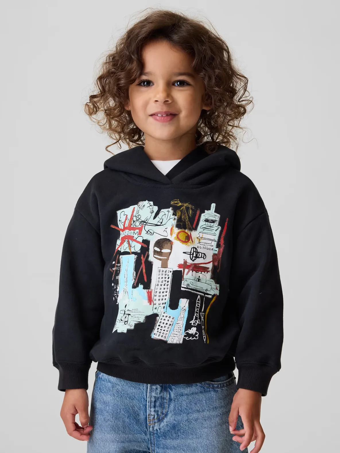 Jean-Michel Basquiat Toddler VintageSoft Hoodie