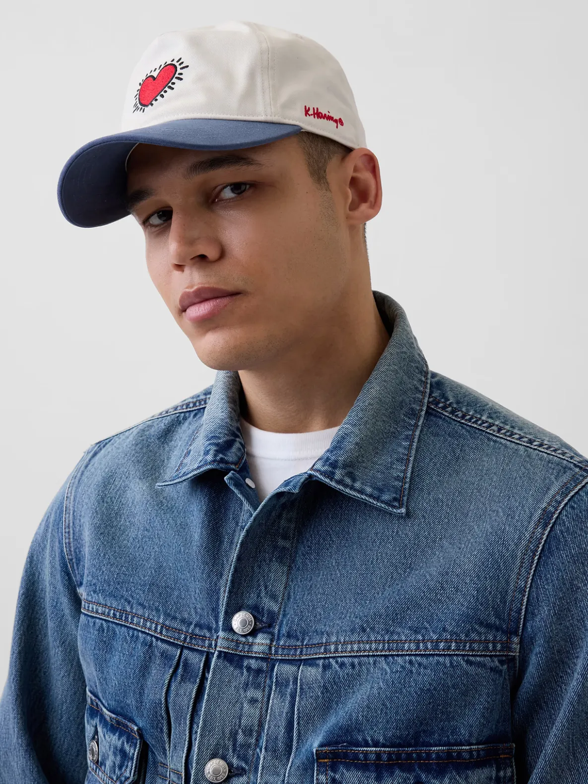 Keith Haring Heart Baseball Hat
