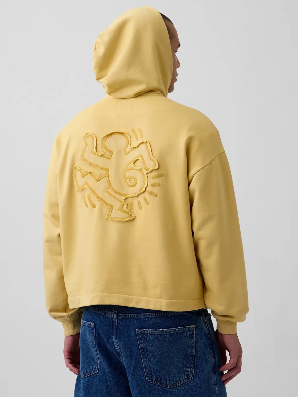 Keith Haring Heavyweight Crop Zip Hoodie