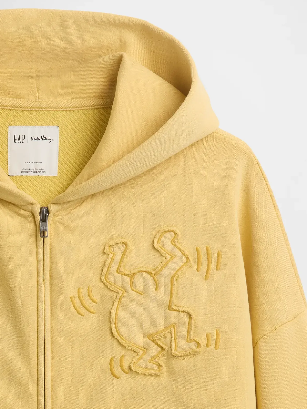 Keith Haring Heavyweight Crop Zip Hoodie