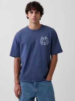 Keith Haring Oversized Graphic T-Shirt