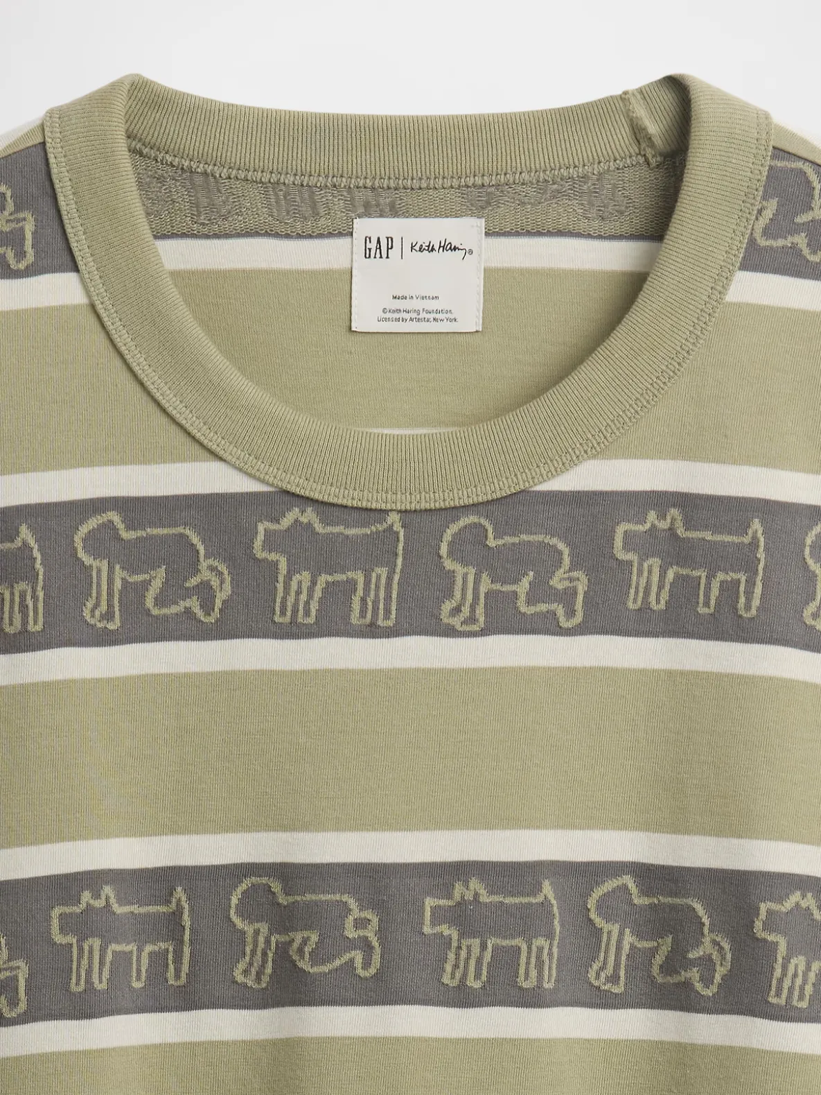 Keith Haring Oversized Stripe T-Shirt