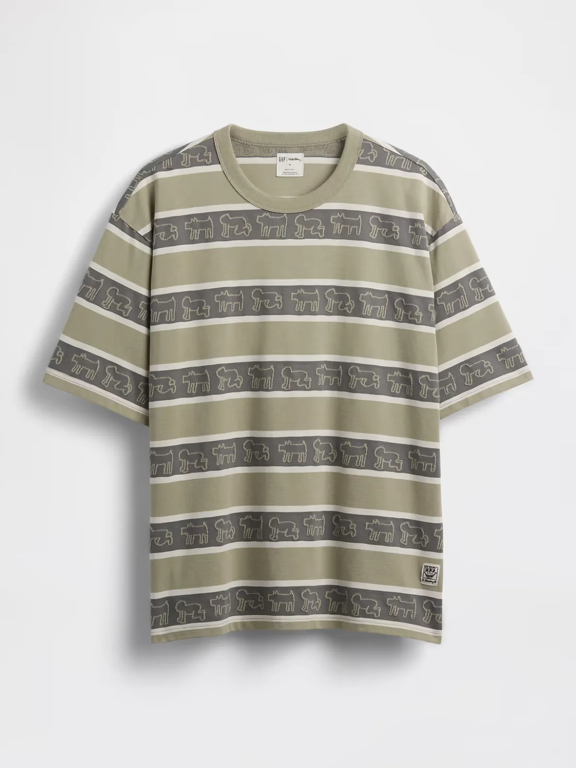 Keith Haring Oversized Stripe T-Shirt