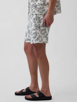 Keith Haring Textured Easy Shorts