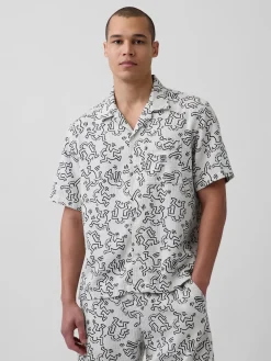 Keith Haring Textured Shirt