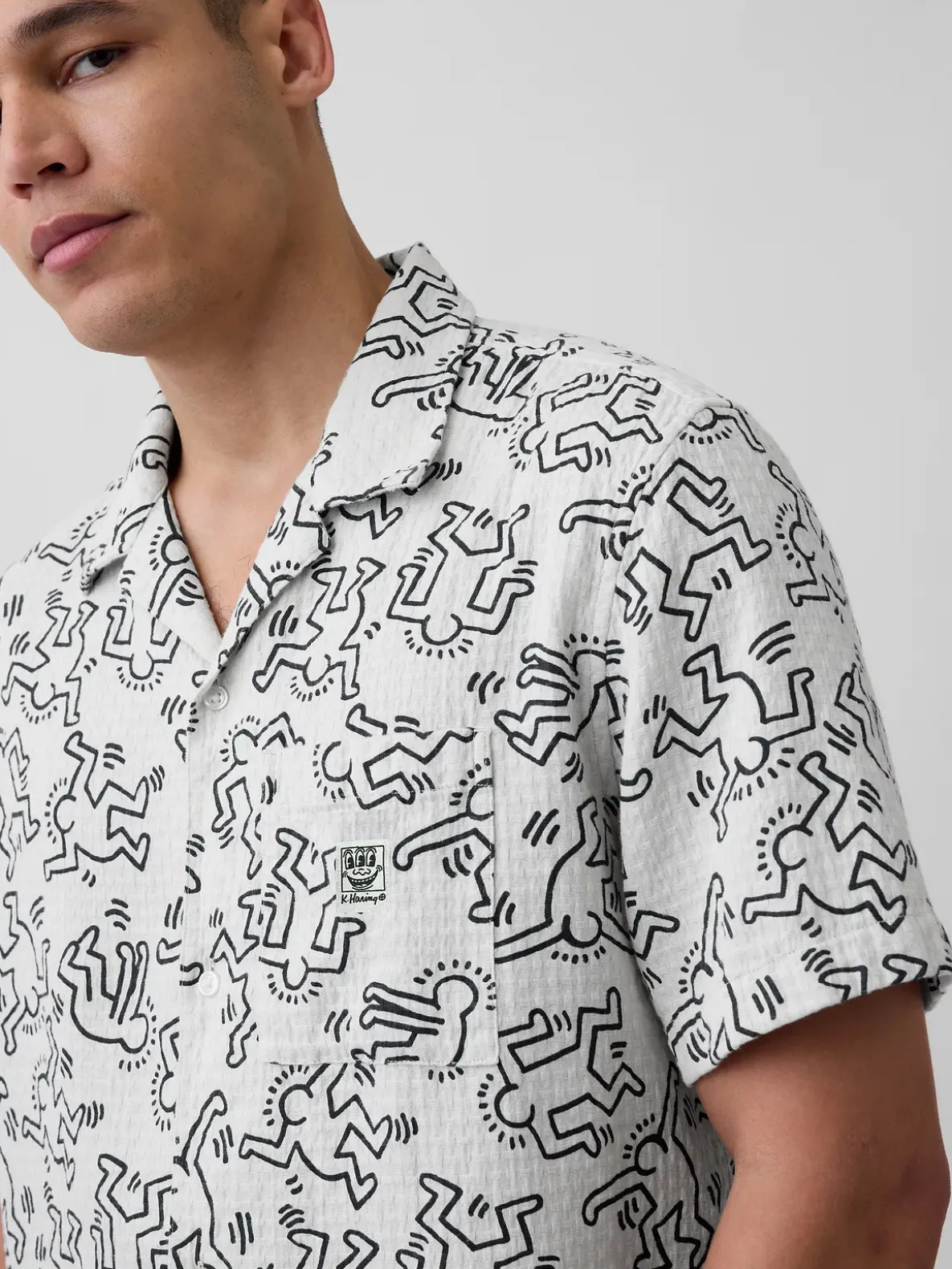 Keith Haring Textured Shirt