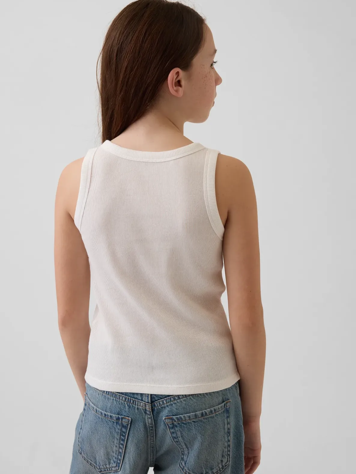 Kid Rib Scoop Tank Top