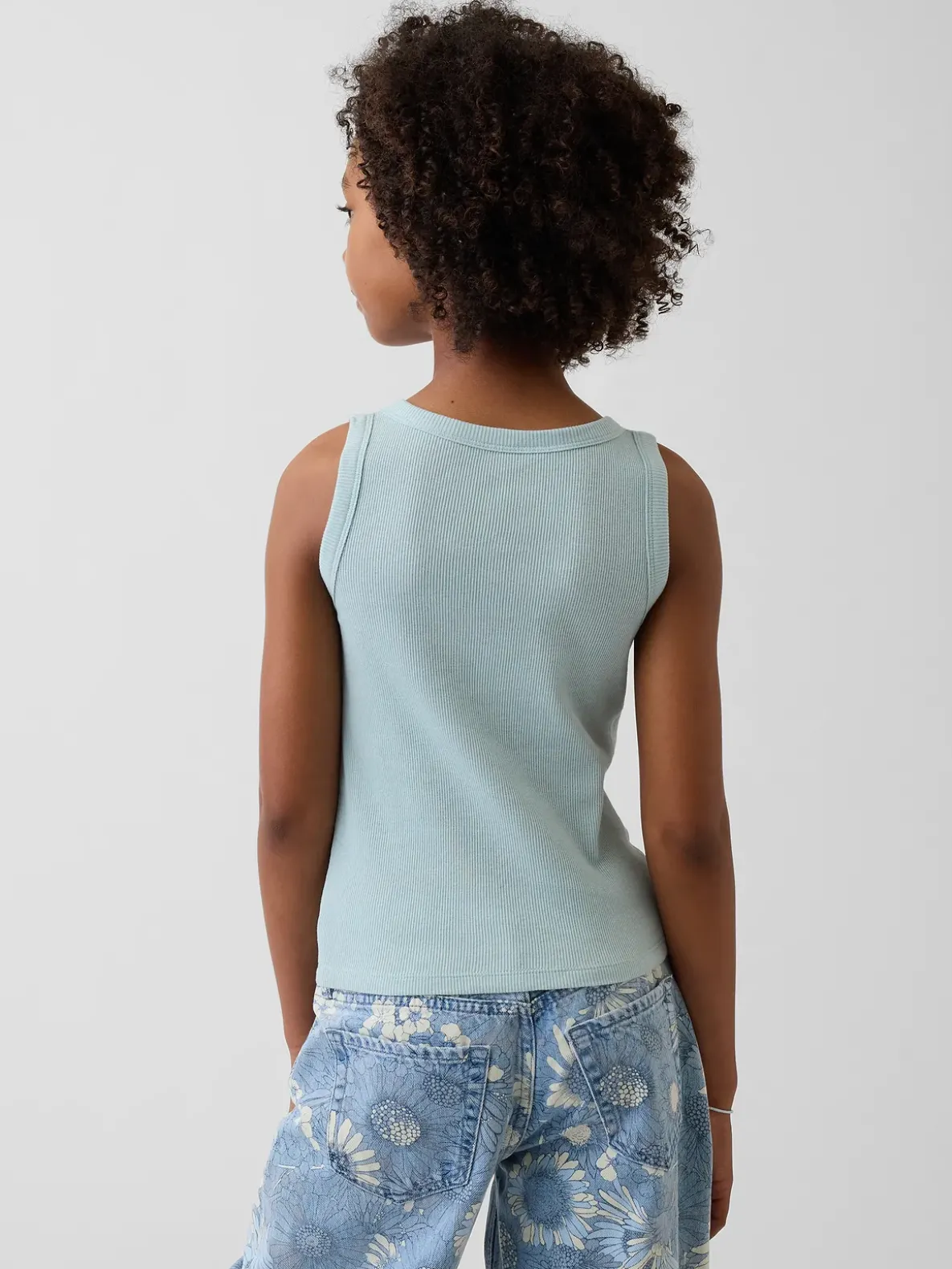 Kid Rib Scoop Tank Top