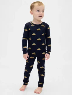 Kids & Baby Organic Brushed Cotton Holiday PJ Set