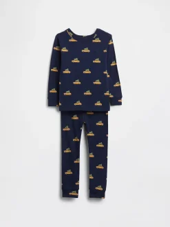 Kids & Baby Organic Brushed Cotton Holiday PJ Set