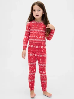 Kids & Baby Organic Brushed Cotton Holiday PJ Set