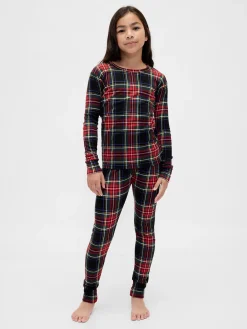 Kids & Baby Organic Brushed Cotton Holiday PJ Set