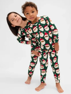 Kids & Baby Organic Brushed Cotton Holiday PJ Set