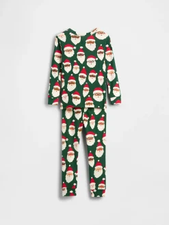 Kids & Baby Organic Brushed Cotton Holiday PJ Set