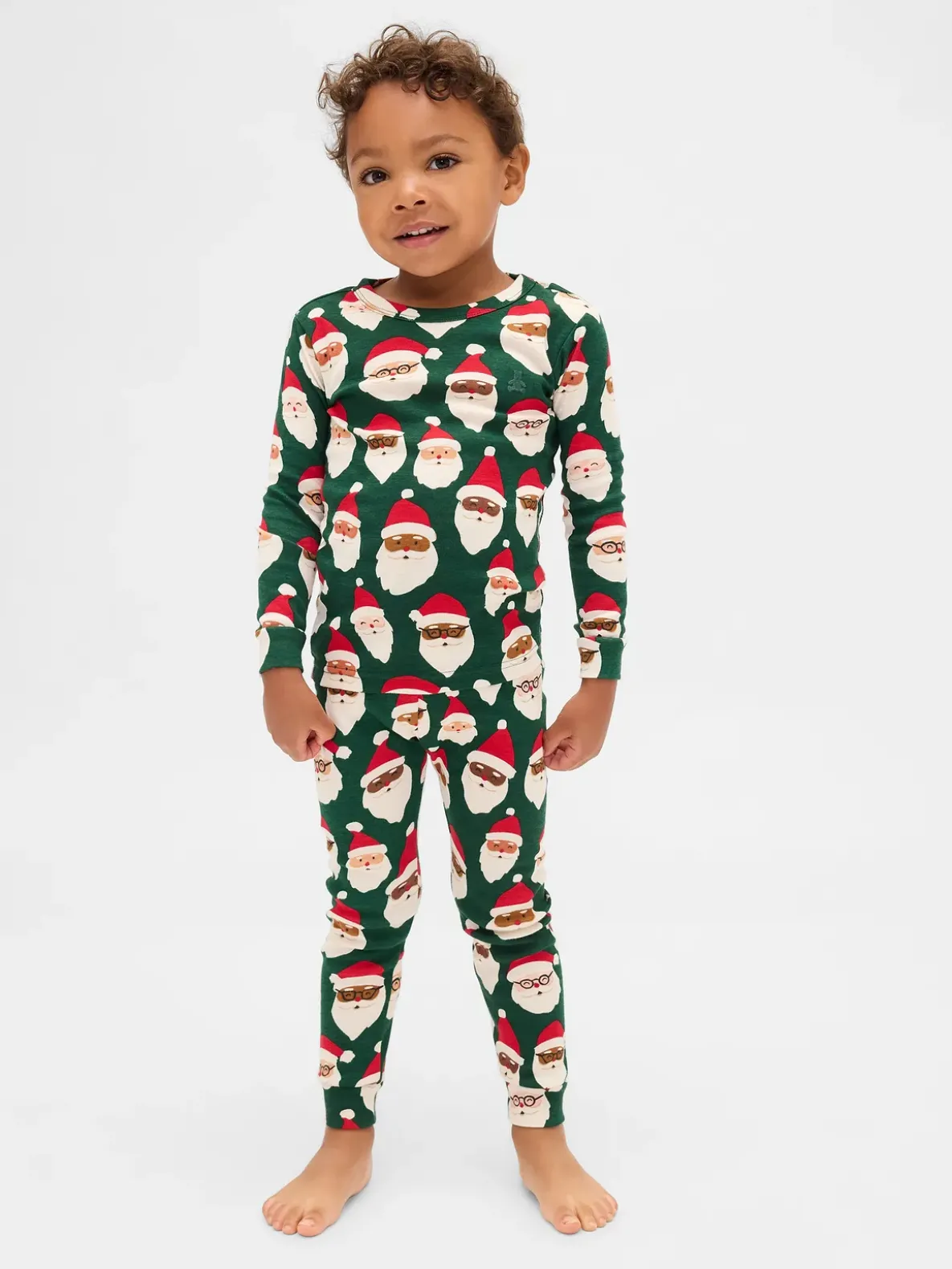 Kids & Baby Organic Brushed Cotton Holiday PJ Set