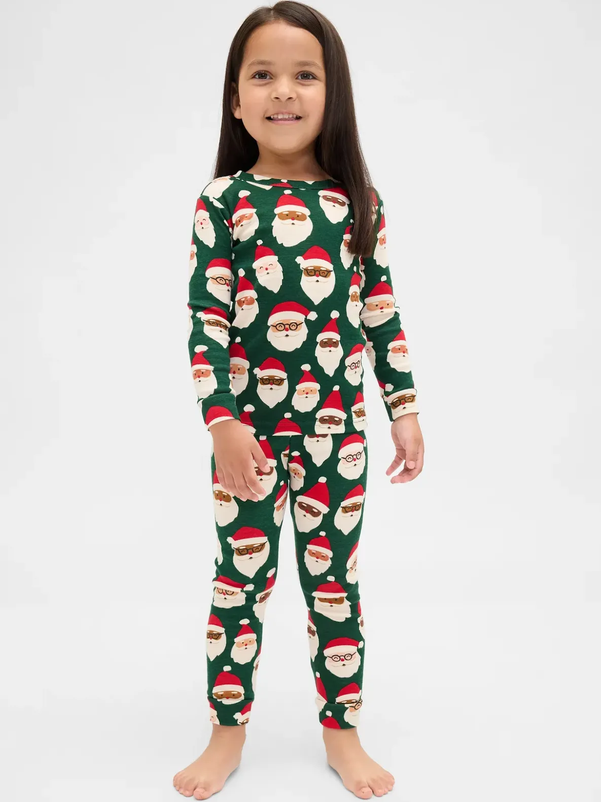 Kids & Baby Organic Brushed Cotton Holiday PJ Set