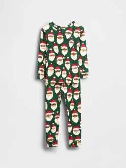 Kids & Baby Organic Brushed Cotton Holiday PJ Set