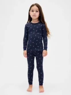 Kids & Baby Organic Brushed Cotton Holiday PJ Set