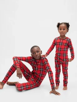 Kids & Baby Organic Brushed Cotton Holiday PJ Set