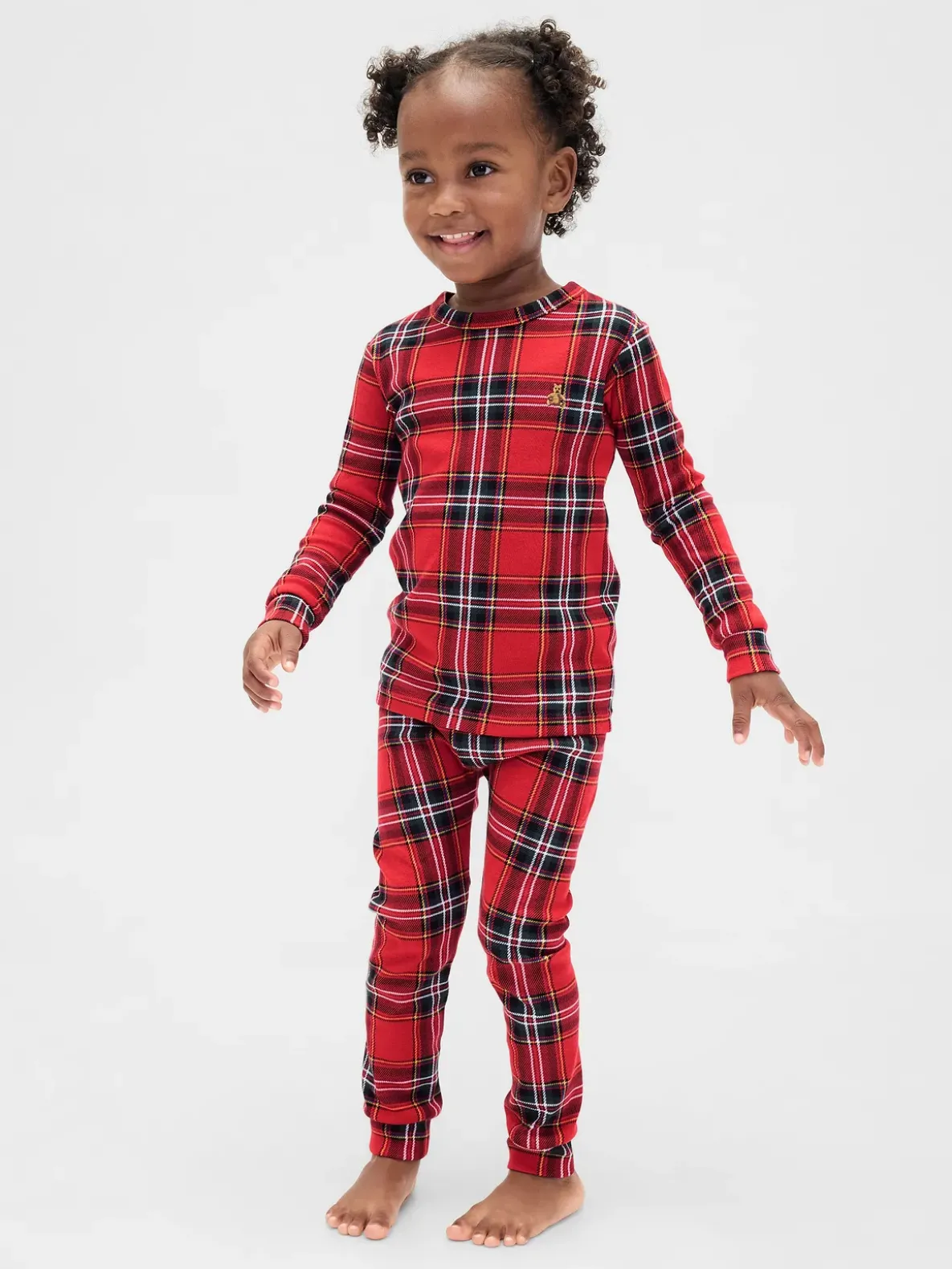 Kids & Baby Organic Brushed Cotton Holiday PJ Set