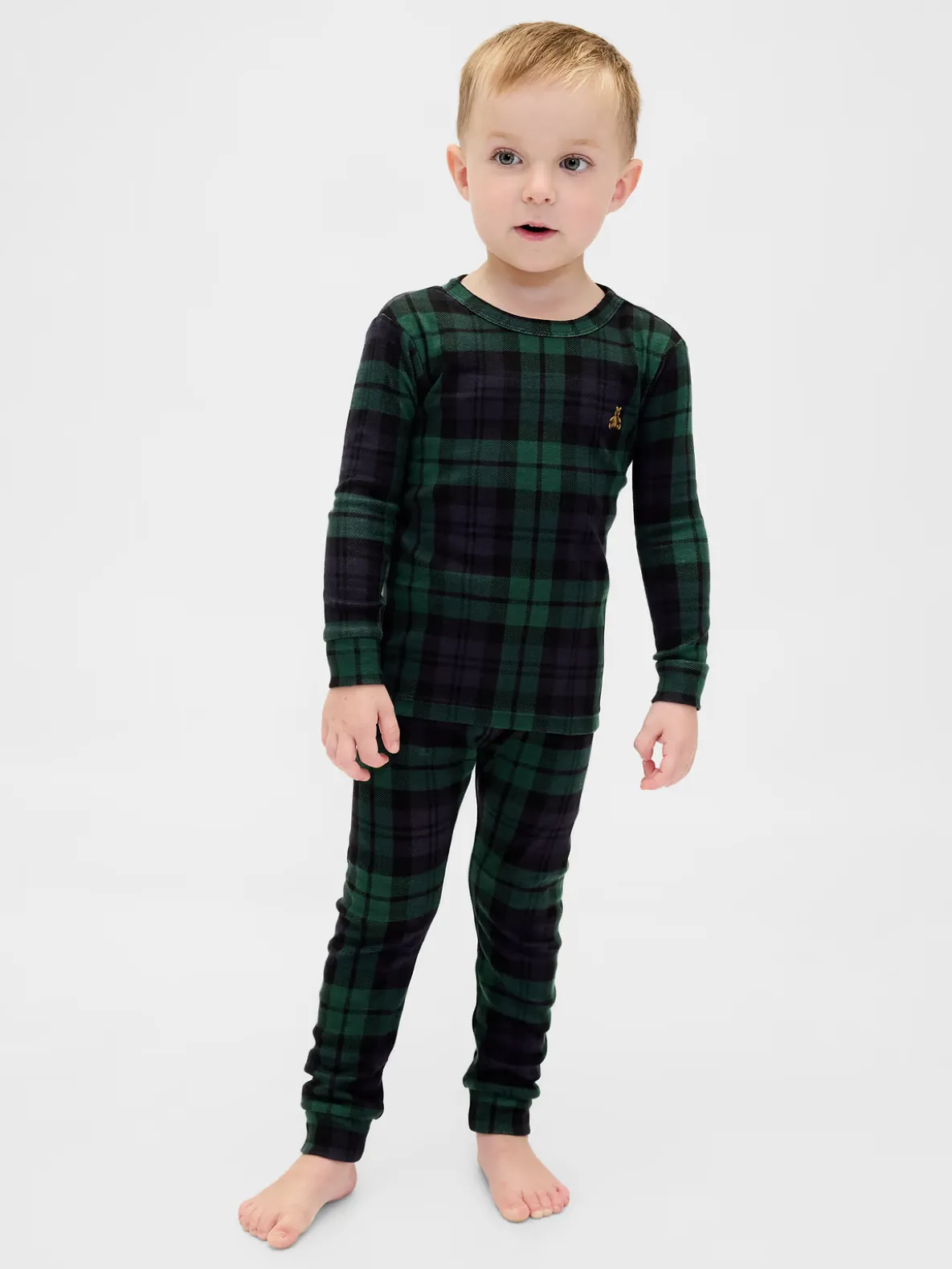 Kids & Baby Organic Brushed Cotton Holiday PJ Set