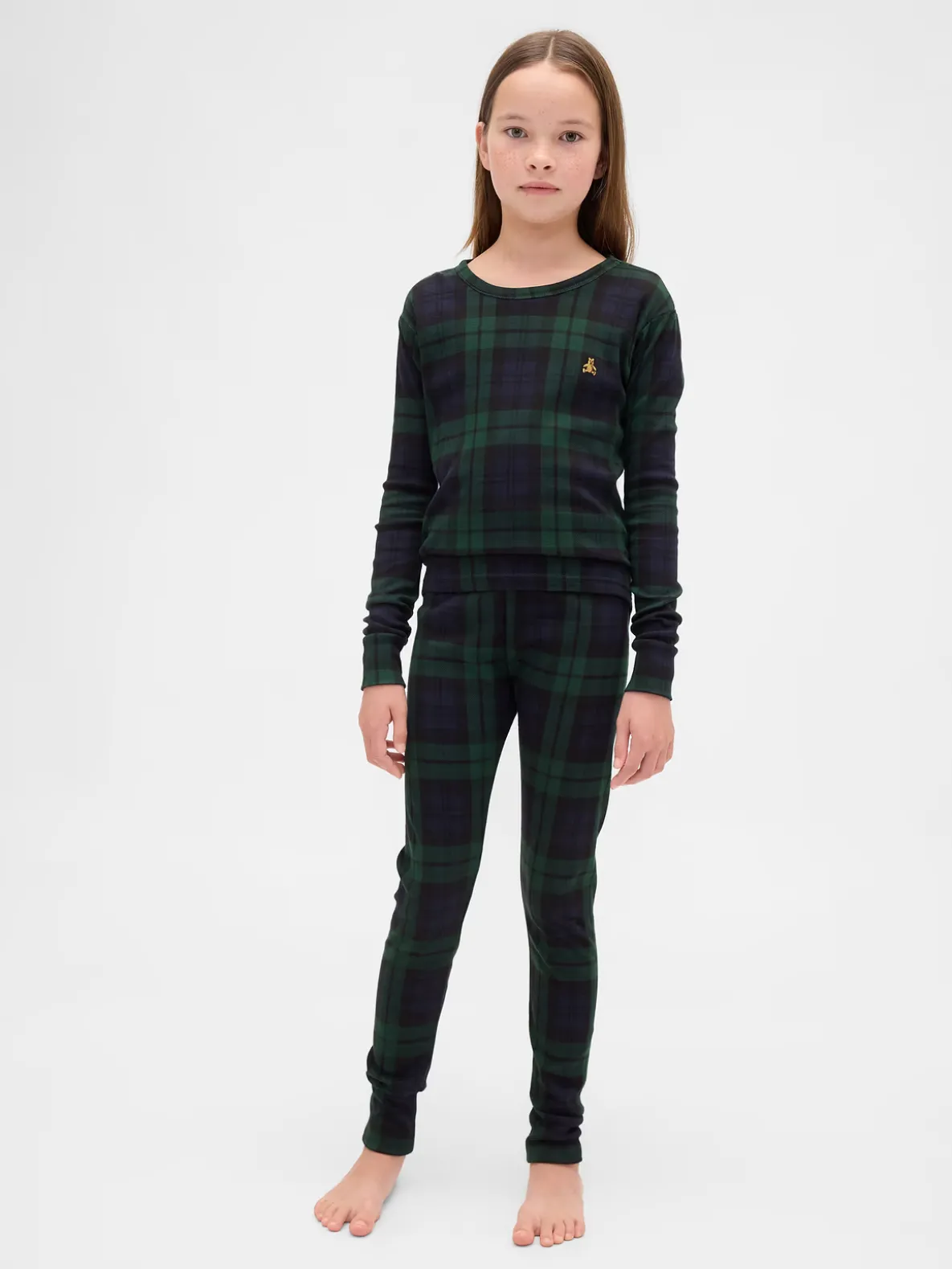 Kids & Baby Organic Brushed Cotton Holiday PJ Set