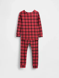 Kids & Baby Organic Brushed Cotton Holiday PJ Set