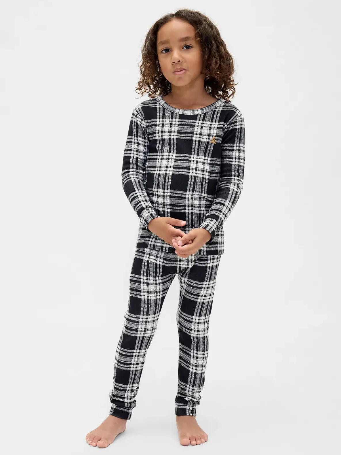 Kids & Baby Organic Brushed Cotton Holiday PJ Set