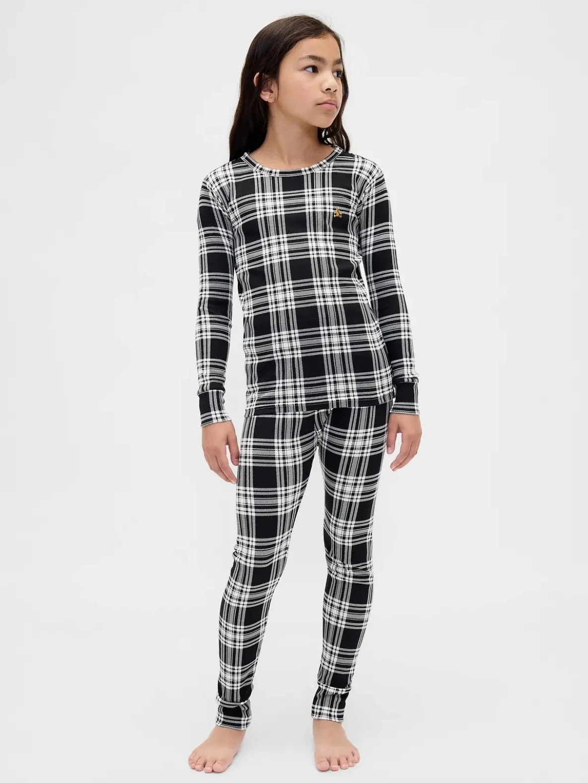 Kids & Baby Organic Brushed Cotton Holiday PJ Set