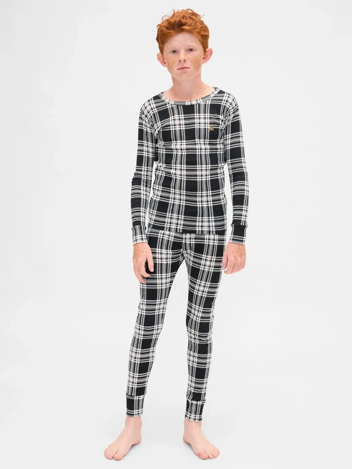 Kids & Baby Organic Brushed Cotton Holiday PJ Set