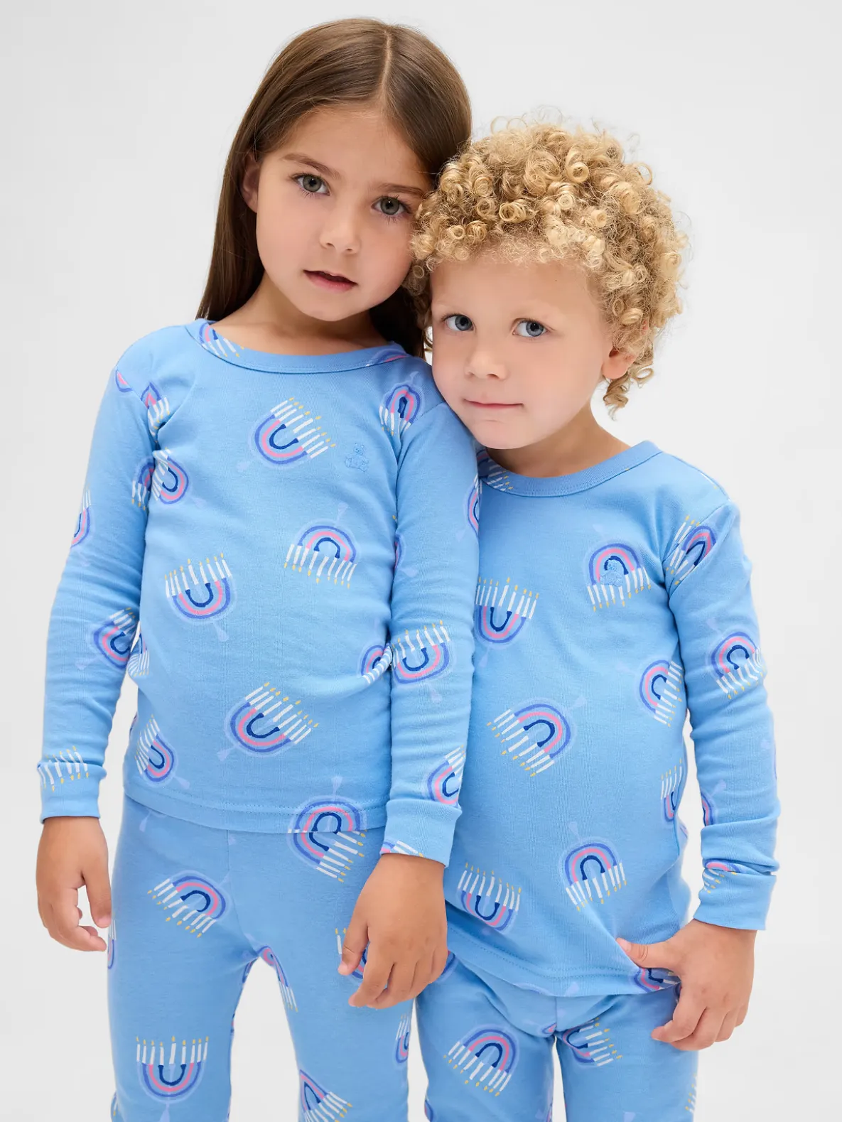 Kids & Baby Organic Brushed Cotton Holiday PJ Set