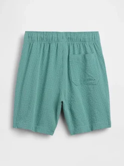 Kids 5" Seersucker Swim Trunks