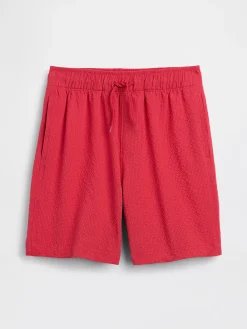 Kids 5" Seersucker Swim Trunks