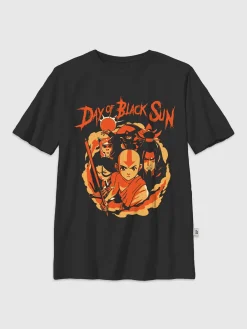 Kids Avatar the Last Airbender Black Sun Graphic T-Shirt