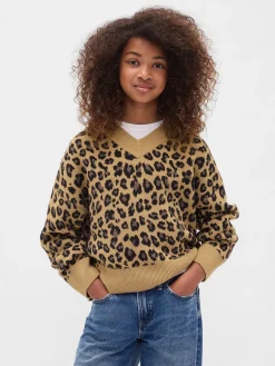 Kids Boxy V-Neck Sweater