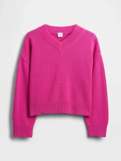 Kids Boxy V-Neck Sweater