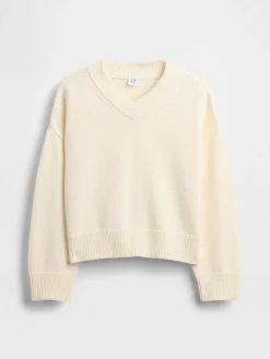 Kids Boxy V-Neck Sweater