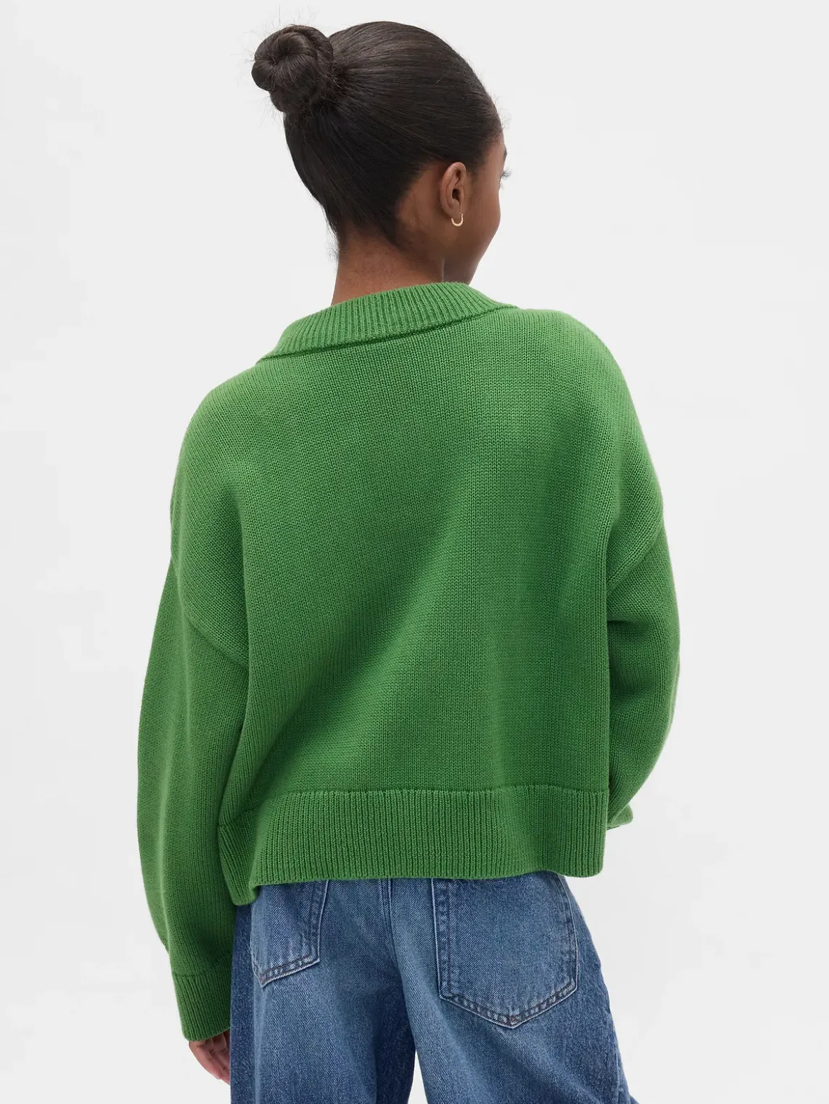 Kids Boxy V-Neck Sweater