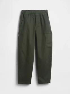 Kids Brushed Cargo Baggy Taper Pants