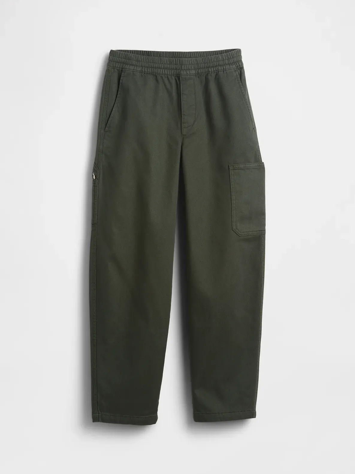 Kids Brushed Cargo Baggy Taper Pants