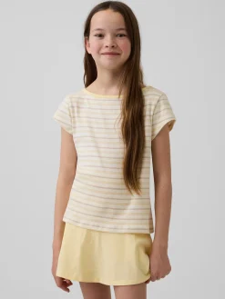 Kids Cap-Sleeve Fitted T-Shirt