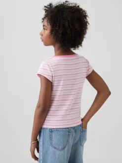 Kids Cap-Sleeve Fitted T-Shirt
