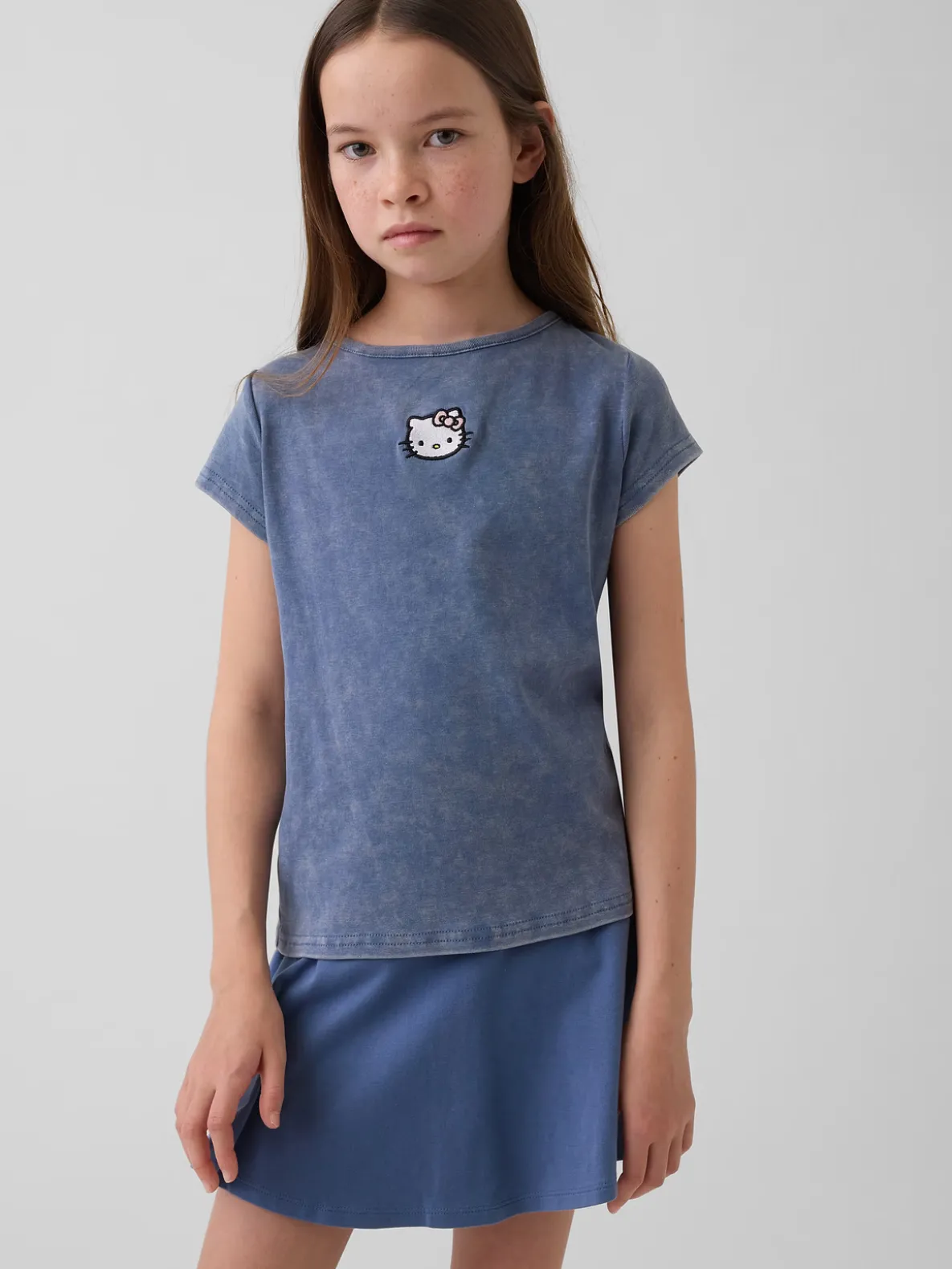 Kids Cap-Sleeve Fitted T-Shirt